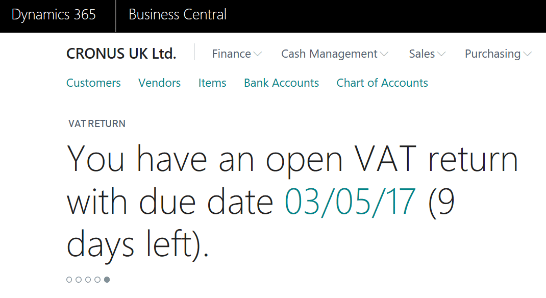 digital tax business central VAT